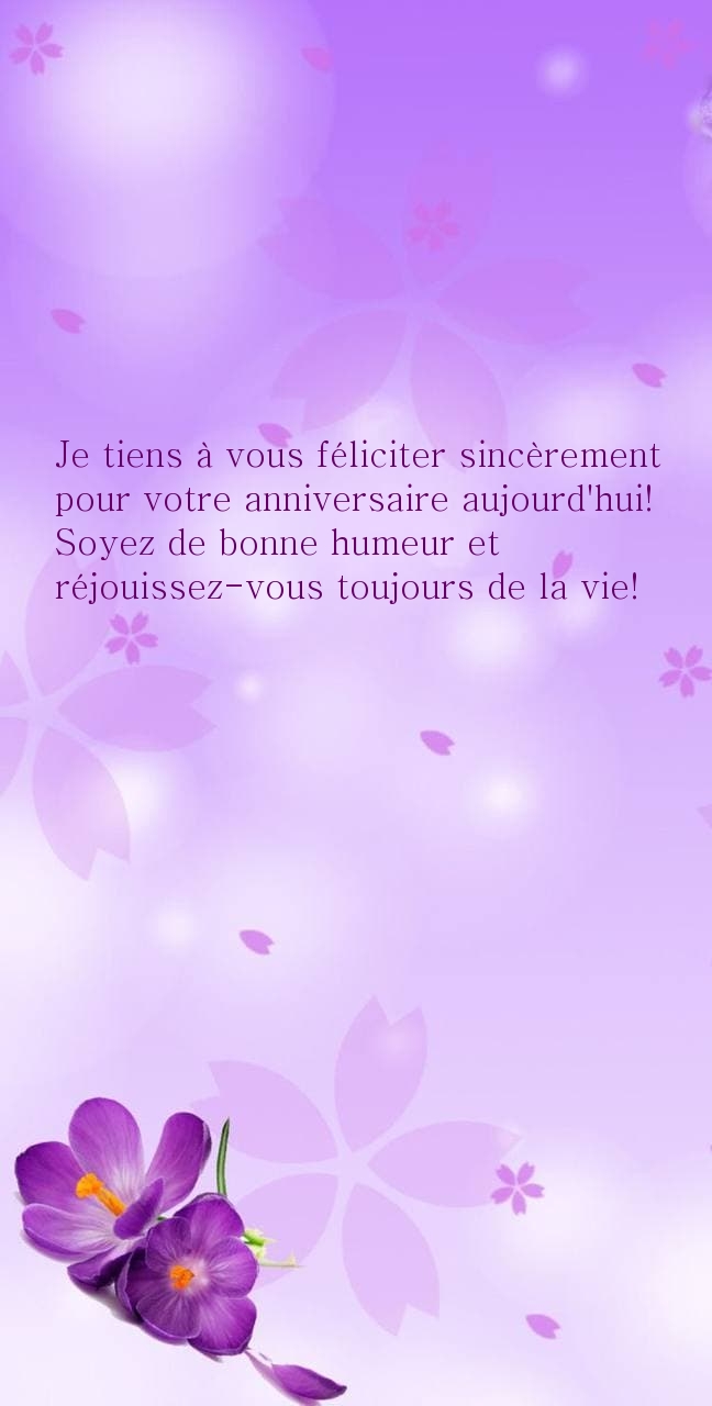 Soyez de bonne humeur et réjouissez-vous toujours de la vie!