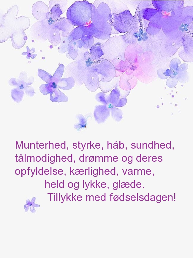 Tillykke med fødselsdagen! Munterhed, styrke, håb