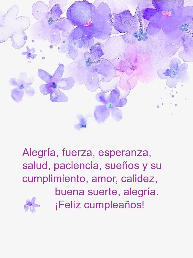 ¡Feliz cumpleaños! Alegría, fuerza, esperanza