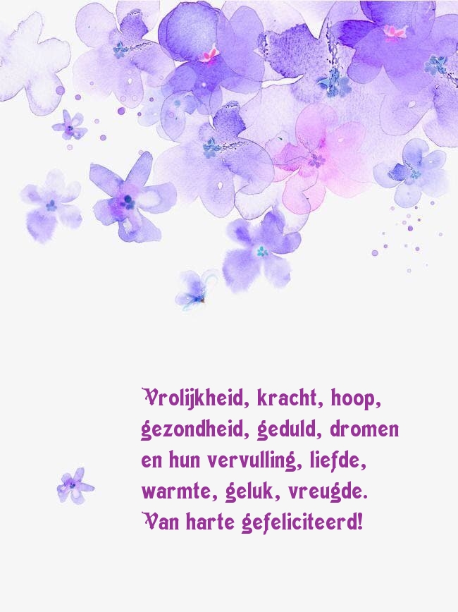 Van harte gefeliciteerd! Vrolijkheid, kracht, hoop