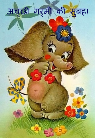 अच्छी गर्मी की सुबह!