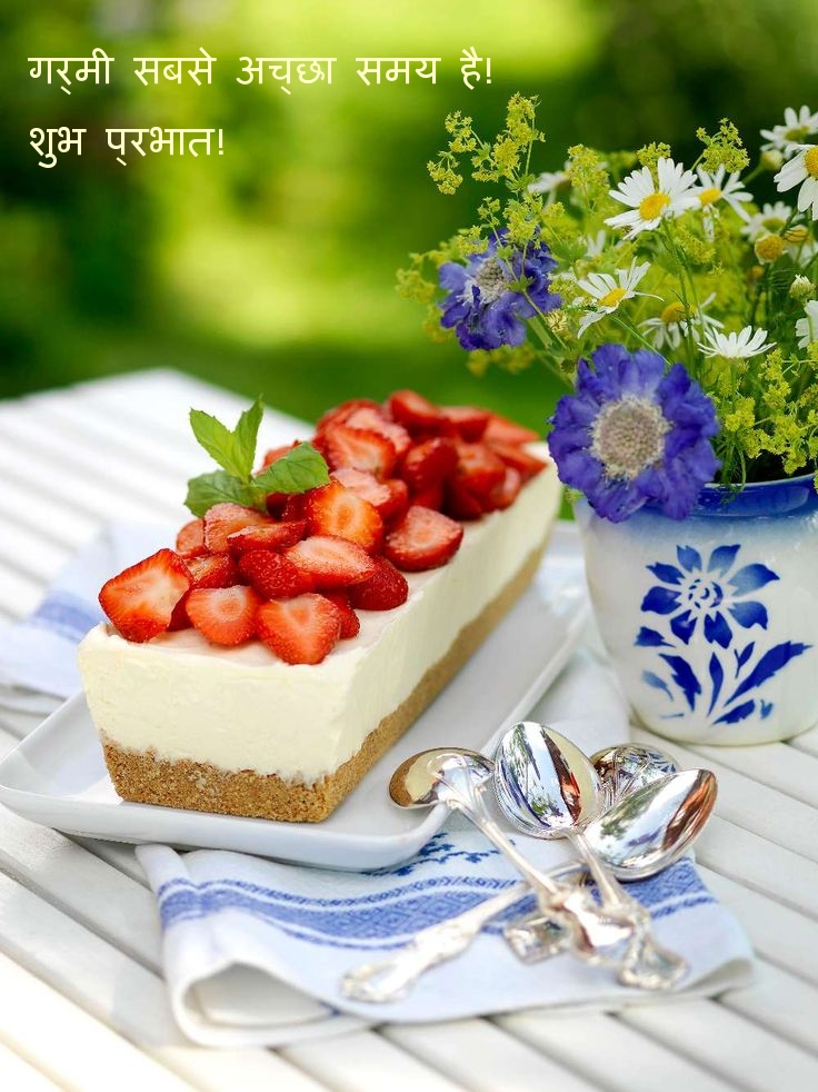 गर्मी सबसे अच्छा समय है! शुभ प्रभात!
