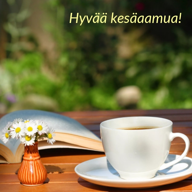 Hyvää kesäaamua!