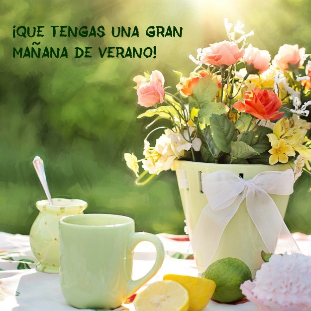 ¡Que tengas una gran mañana de verano!