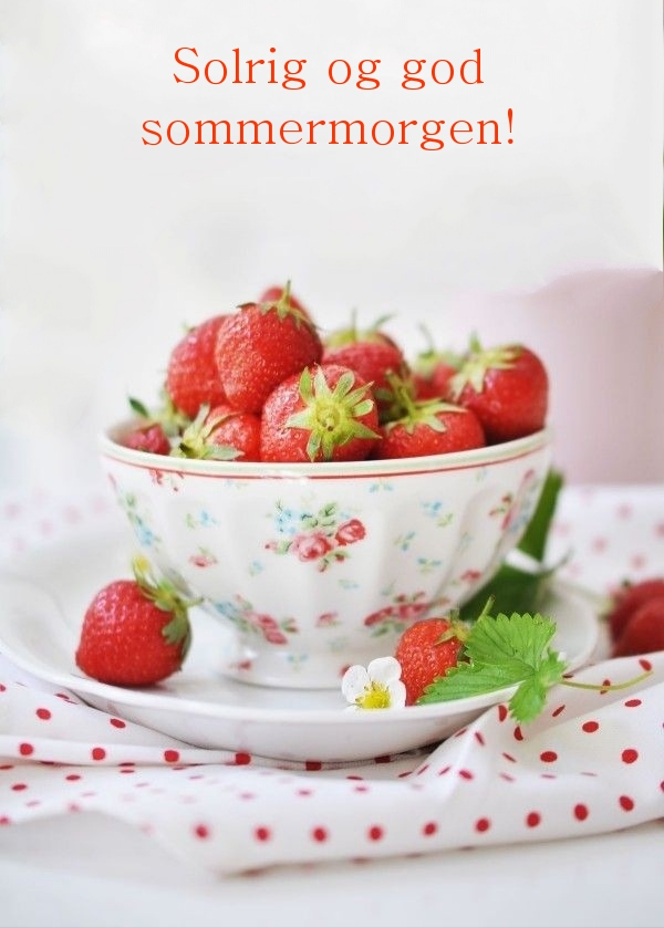 Solrig og god sommermorgen!