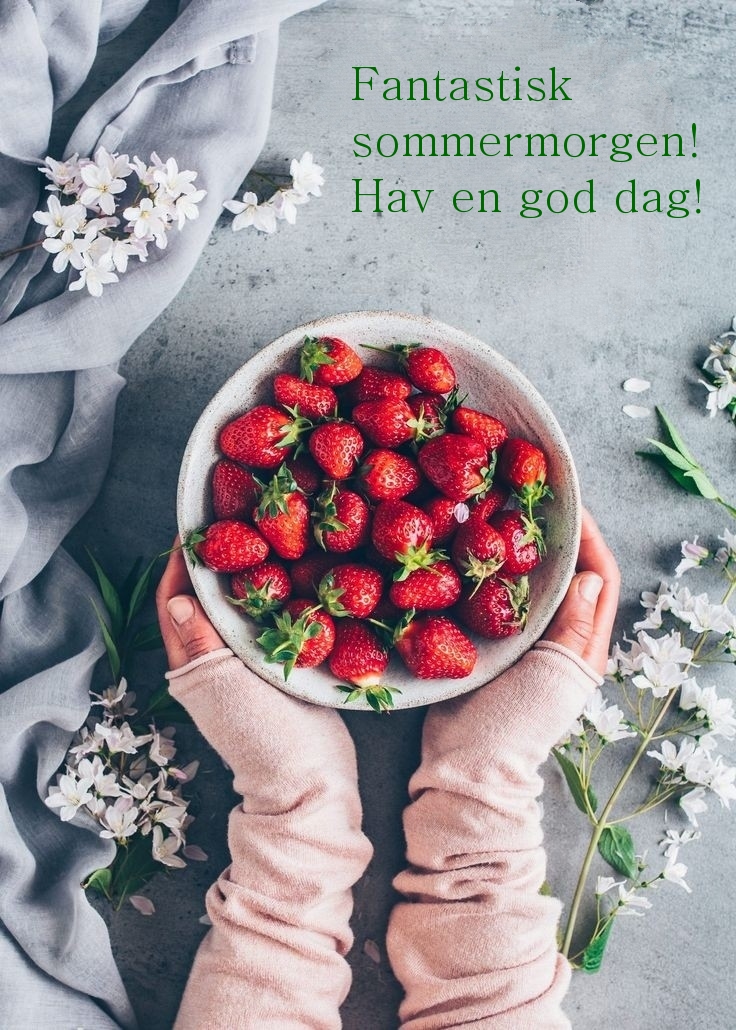 Fantastisk sommermorgen! Hav en god dag!