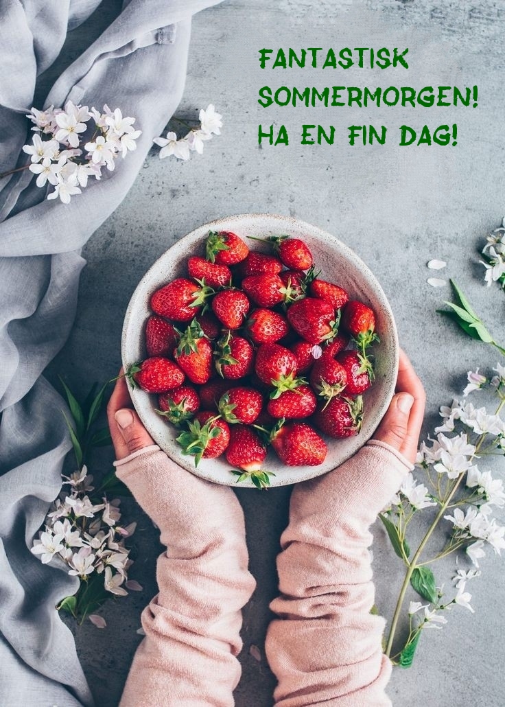 Fantastisk sommermorgen! Ha en fin dag!