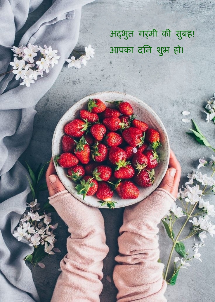 अद्भुत गर्मी की सुबह! आपका दिन शुभ हो!