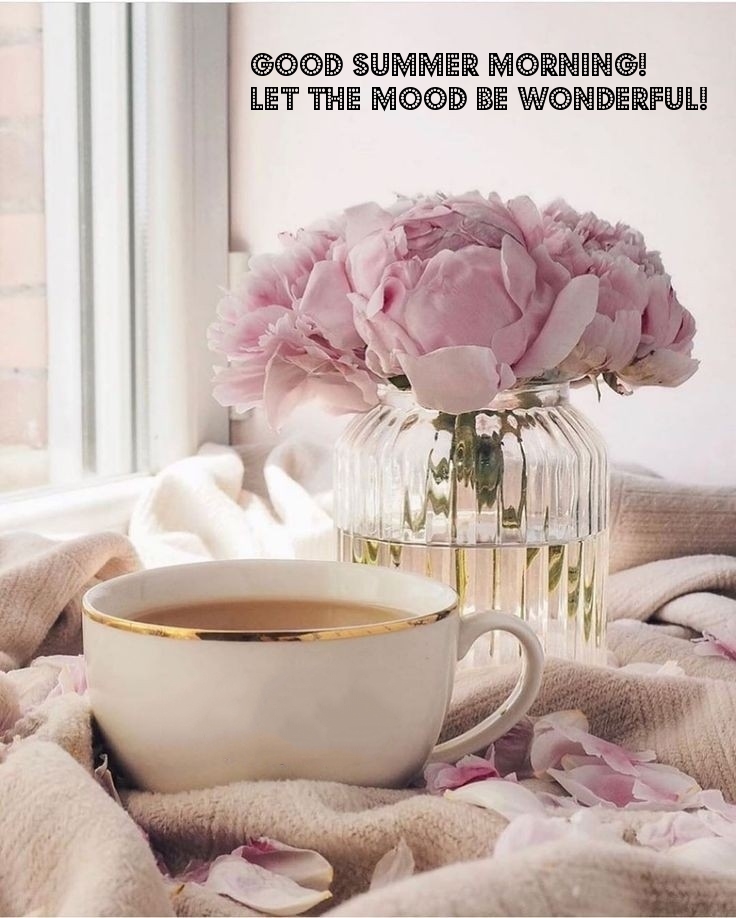 Good summer morning! Let the mood be wonderful!