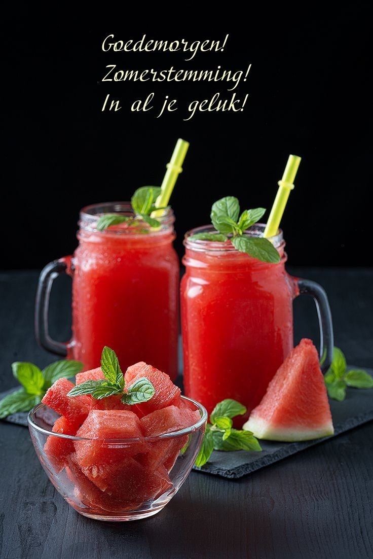 Goedemorgen! Zomerstemming! In al je geluk!