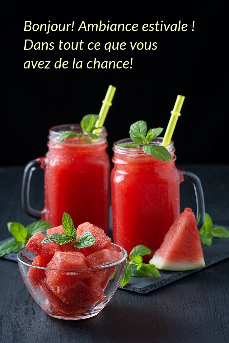 Bonjour! Ambiance estivale!