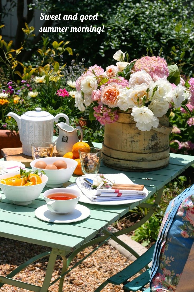 Sweet and good summer morning!