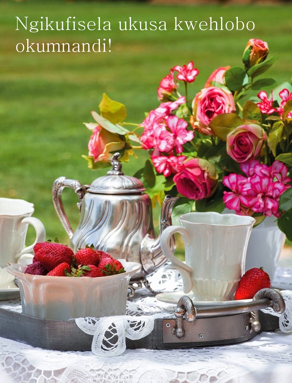 Ngikufisela ukusa kwehlobo okumnandi!