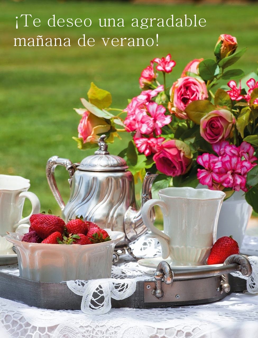 ¡Te deseo una agradable mañana de verano!