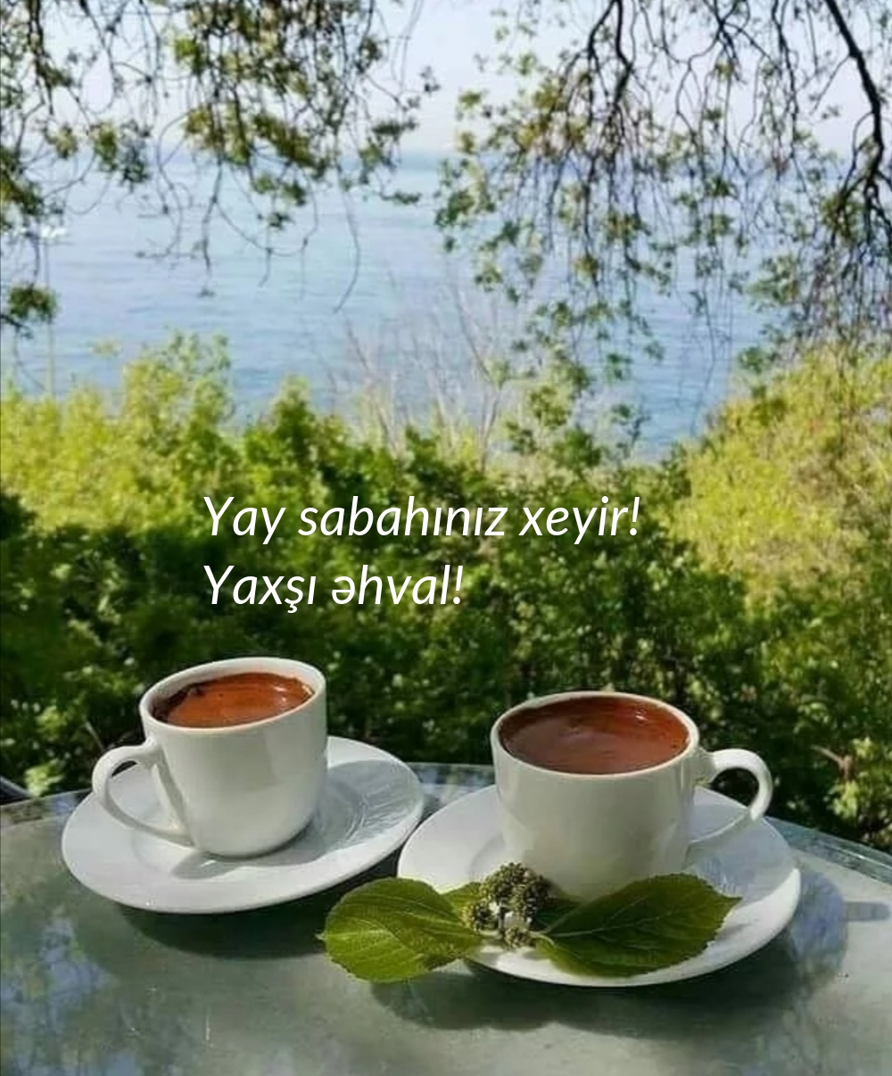 Yay sabahınız xeyir! Yaxşı əhval!