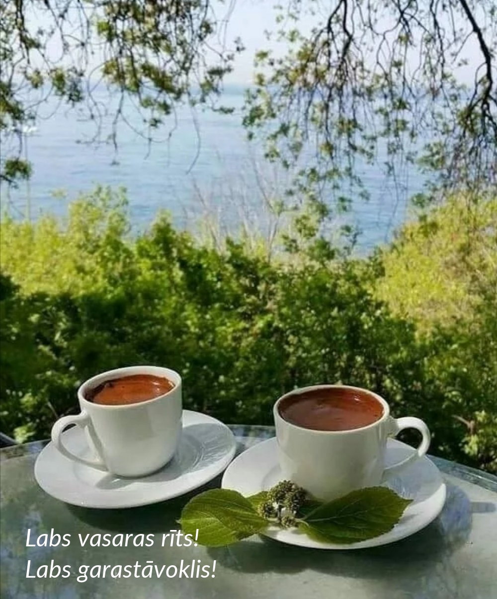 Labs vasaras rīts! Labs garastāvoklis!