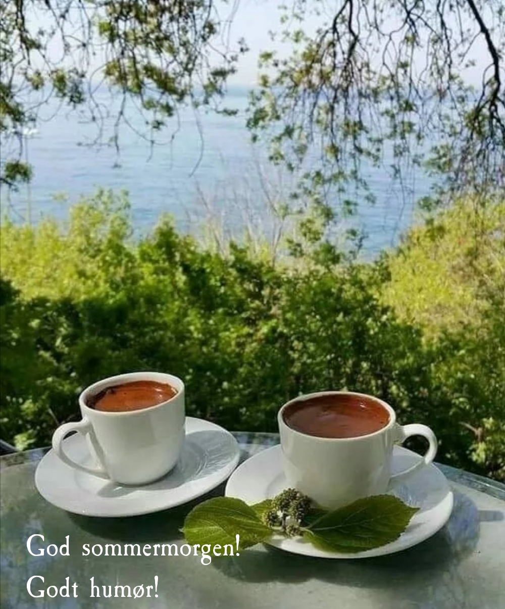 God sommermorgen! Godt humør!