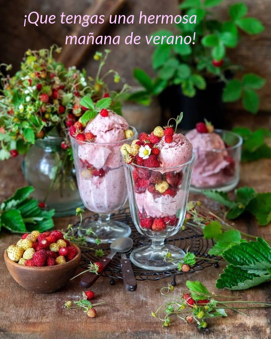 ¡Que tengas una hermosa mañana de verano!