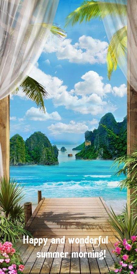Happy and wonderful summer morning!