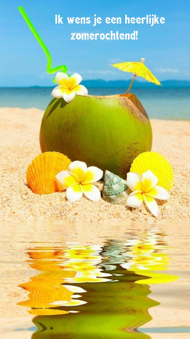 Ik wens je een heerlijke zomerochtend!