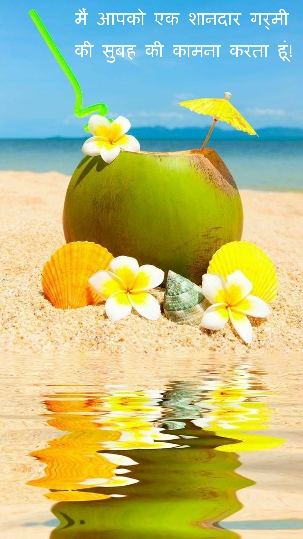 मैं आपको एक शानदार गर्मी की सुबह की कामना करता हूं!