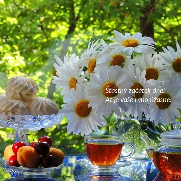 Šťastný začátek dne! Ať je vaše ráno úžasné!