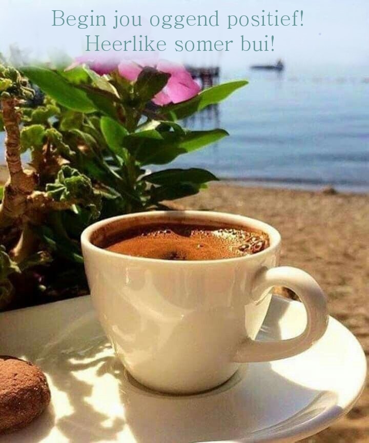 Begin jou oggend positief! Heerlike somer bui!