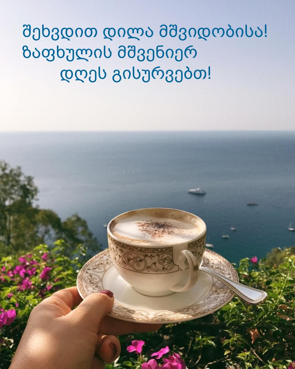 შეხვდით დილა მშვიდობისა! ზაფხულის მშვენიერ