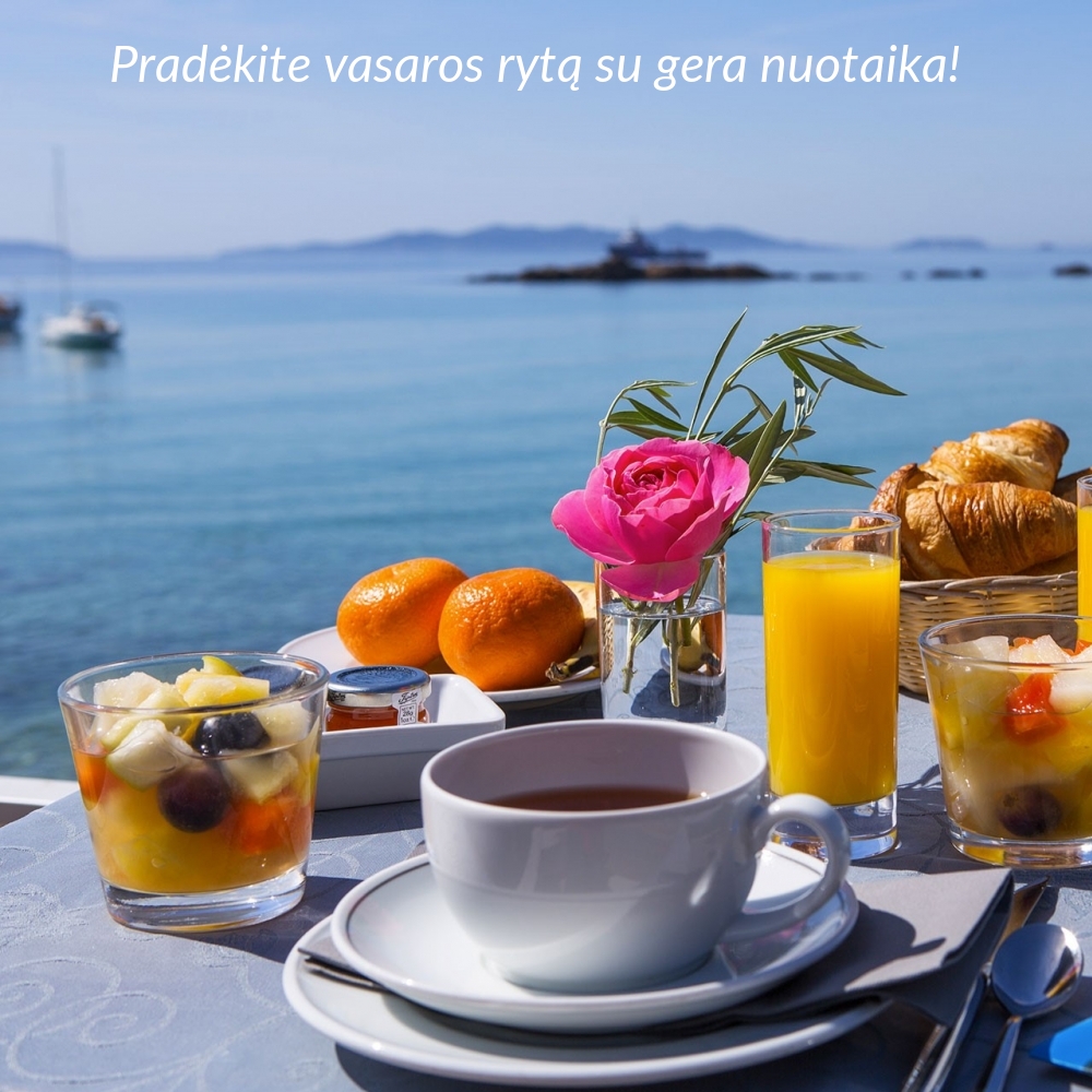 Pradėkite vasaros rytą su gera nuotaika!