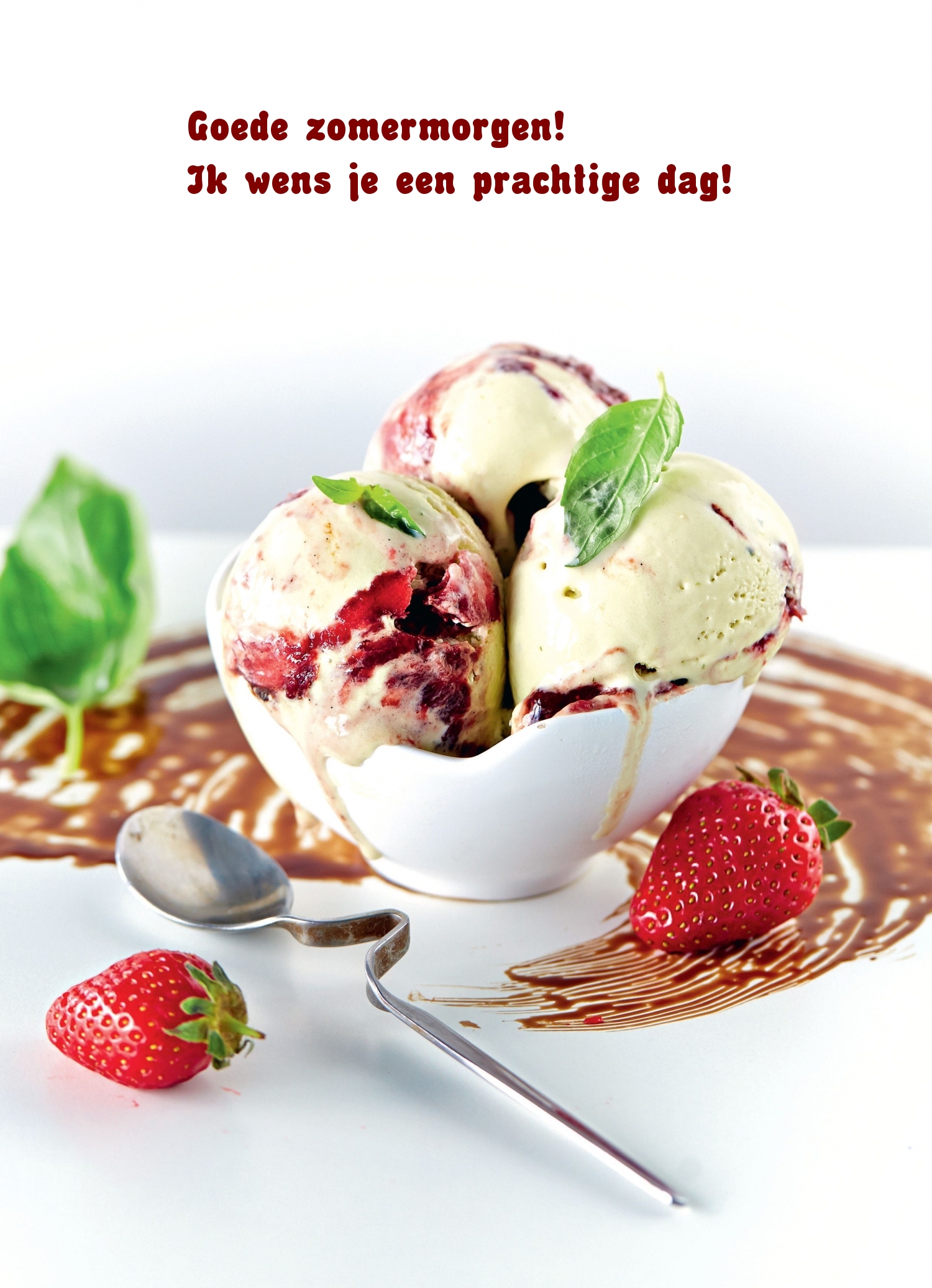 Goede zomermorgen! Ik wens je een prachtige dag!