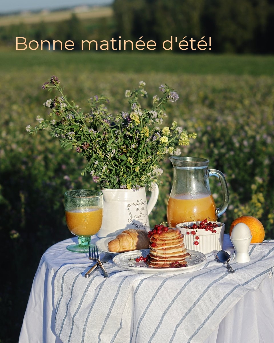 Bonne matinée d