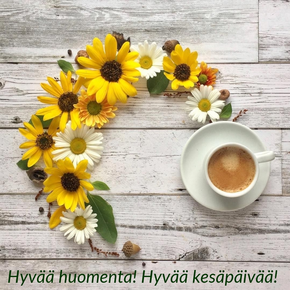 Hyvää huomenta! Hyvää kesäpäivää!