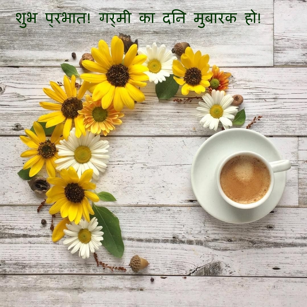 शुभ प्रभात! गर्मी का दिन मुबारक हो!