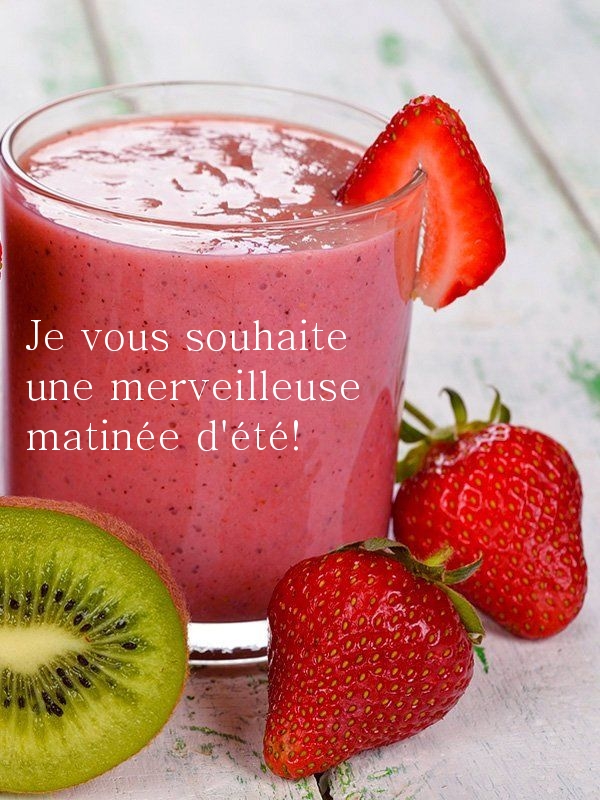 Je vous souhaite une merveilleuse matinée d
