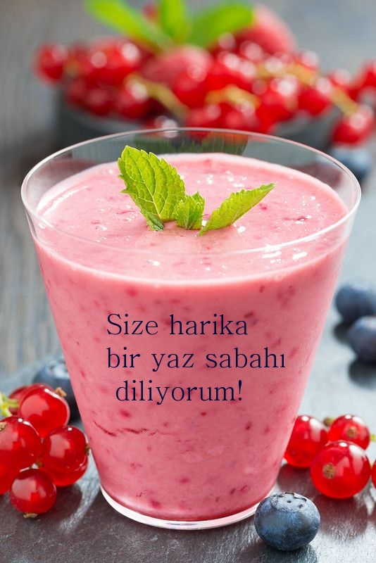 Size harika bir yaz sabahı diliyorum!