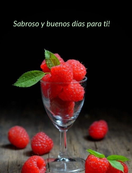 Sabroso y buenos días para ti!