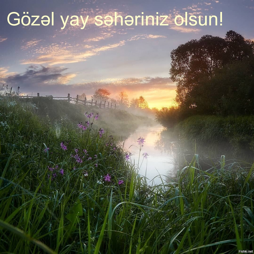 Gözəl yay səhəriniz olsun!