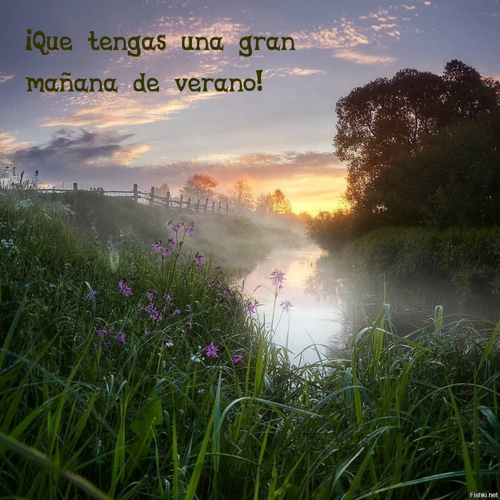 ¡Que tengas una gran mañana de verano!