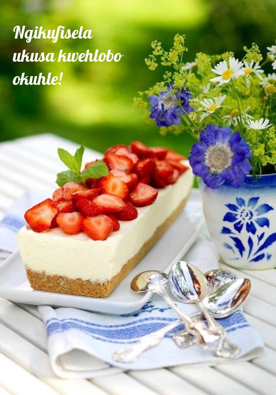 Ngikufisela ukusa kwehlobo okuhle!