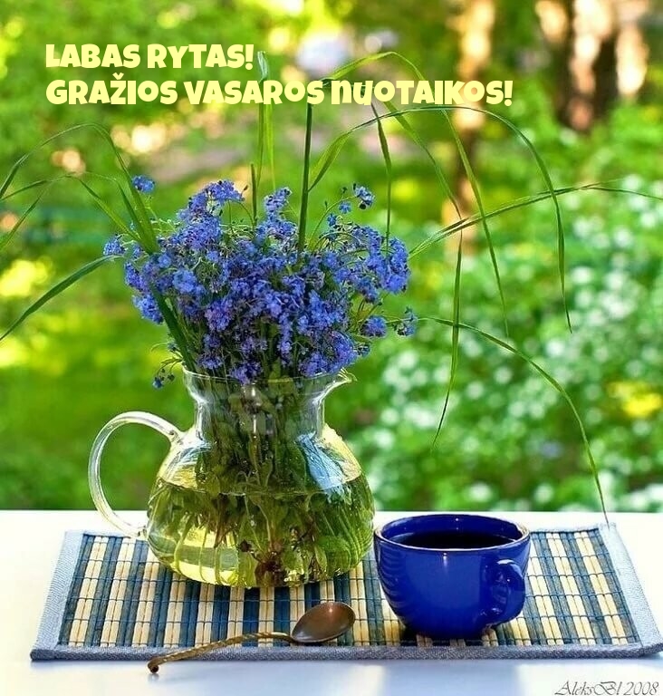 Labas rytas! Gražios vasaros nuotaikos!