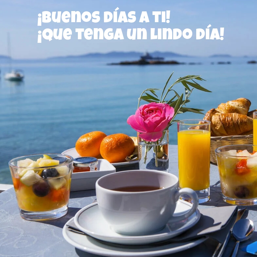 ¡Buenos días a ti! ¡Que tenga un lindo día!