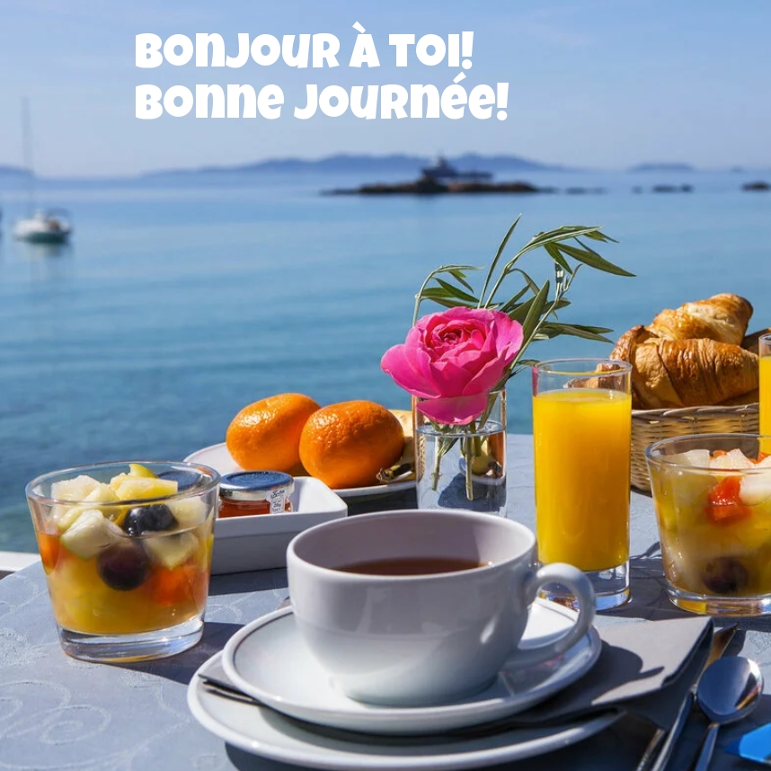 Bonjour à toi! Bonne journée!