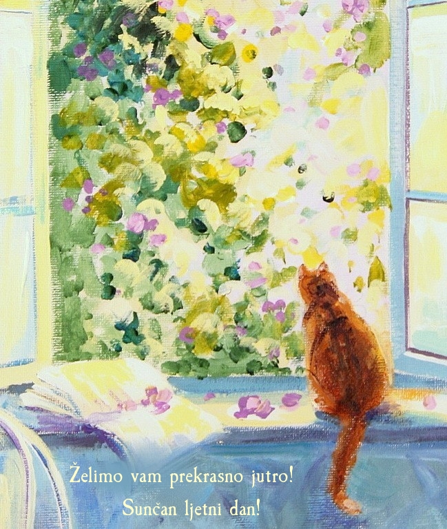 Želimo vam prekrasno jutro! Sunčan ljetni dan!