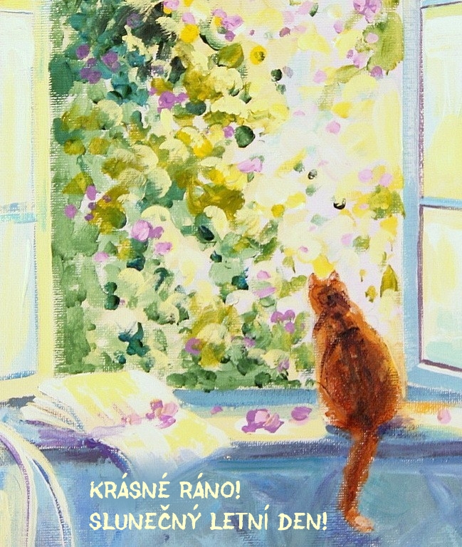 Krásné ráno! Slunečný letní den!