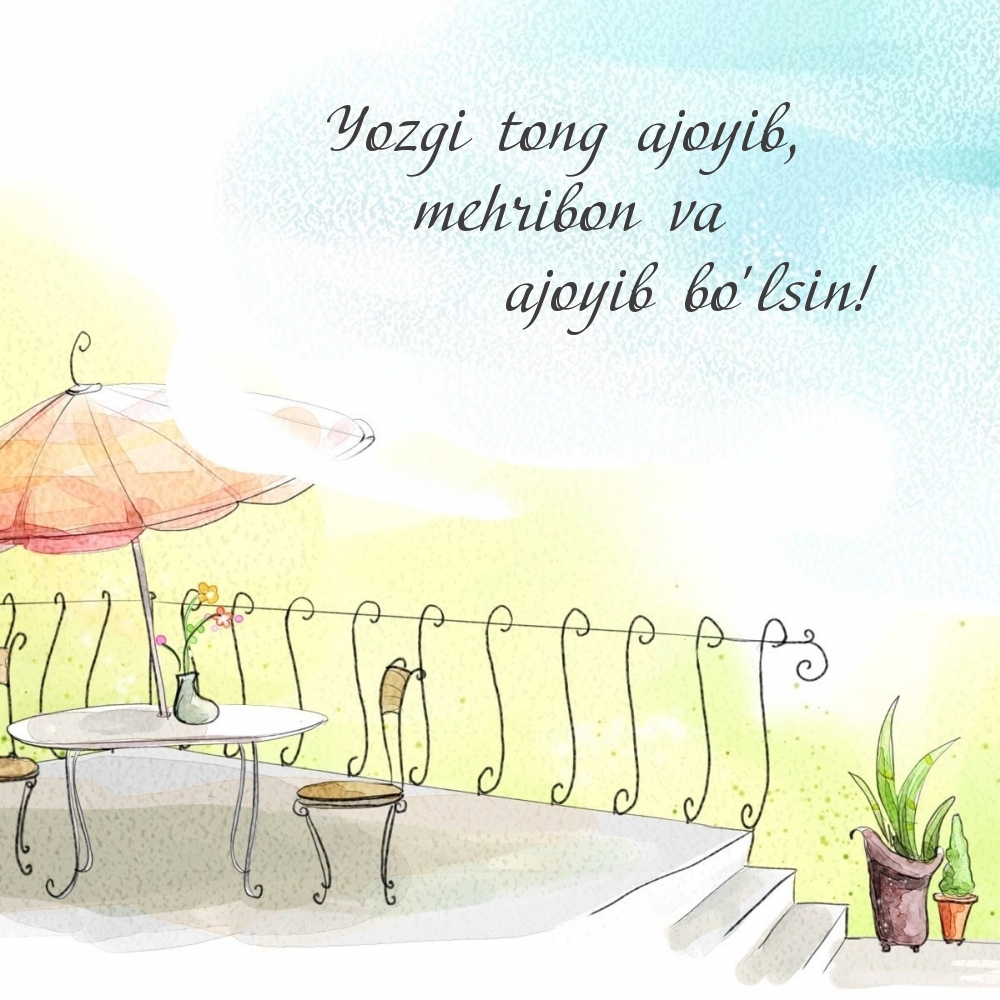 Yozgi tong ajoyib, mehribon va ajoyib bo