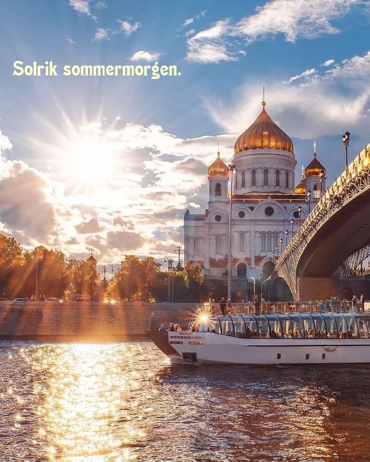 Solrik sommermorgen.