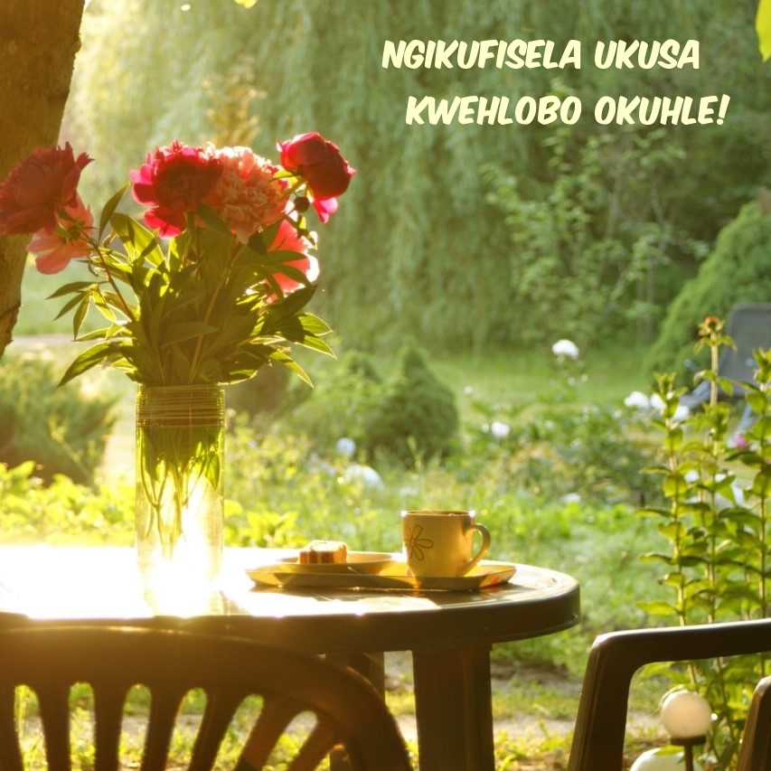 Ngikufisela ukusa kwehlobo okuhle!