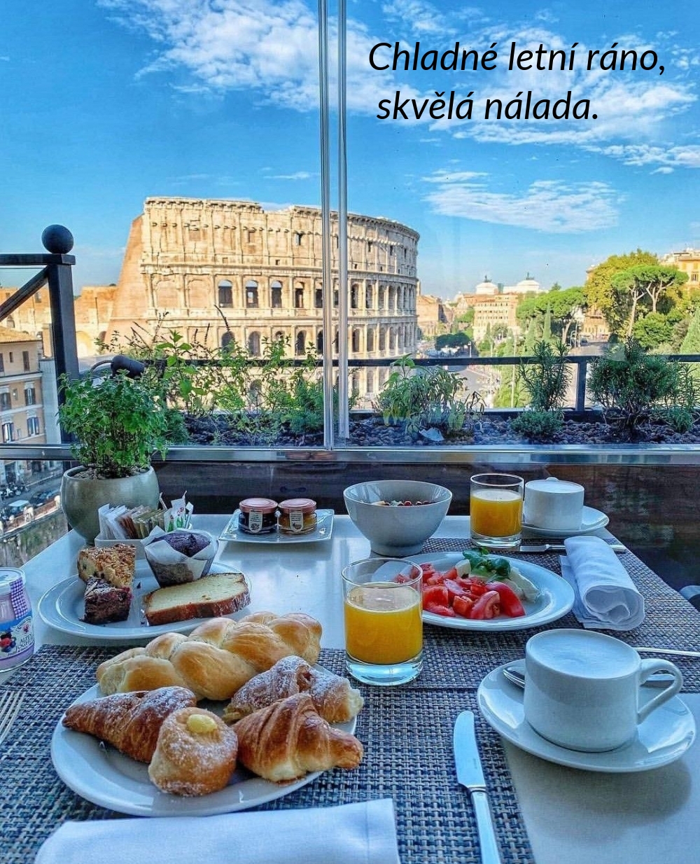 Chladné letní ráno, skvělá nálada.