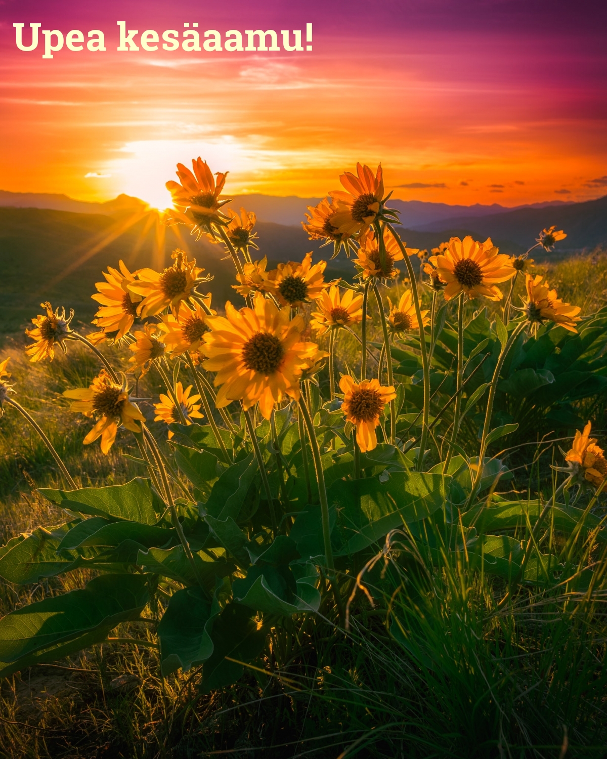 Upea kesäaamu!