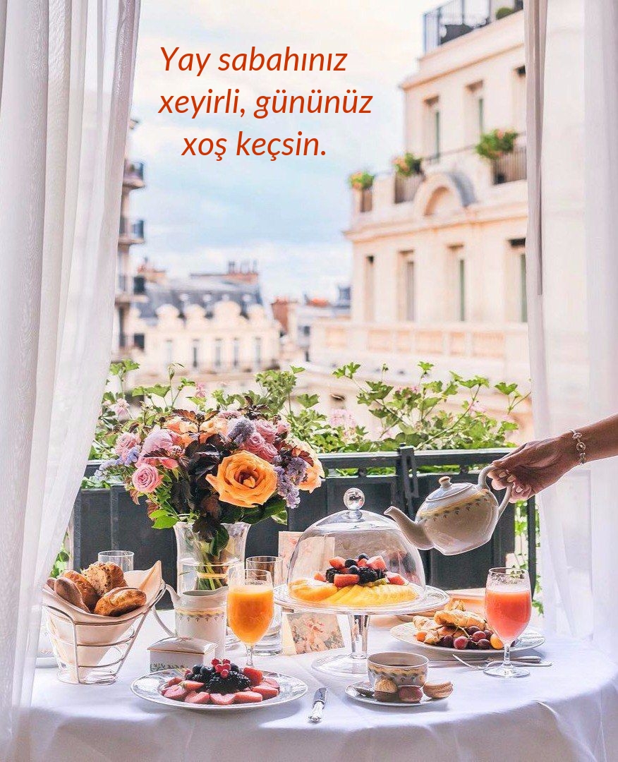 Yay sabahınız xeyirli, gününüz xoş keçsin.